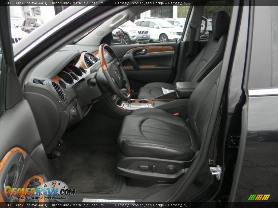 2012 Buick Enclave AWD Carbon Black Metallic / Titanium Photo #13