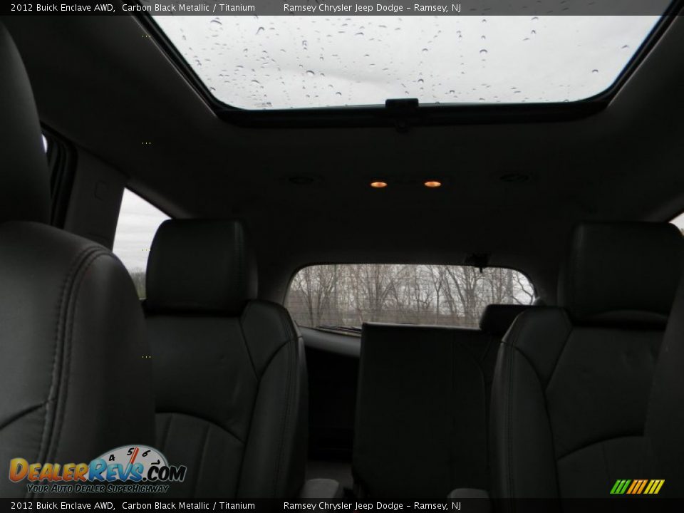 2012 Buick Enclave AWD Carbon Black Metallic / Titanium Photo #14