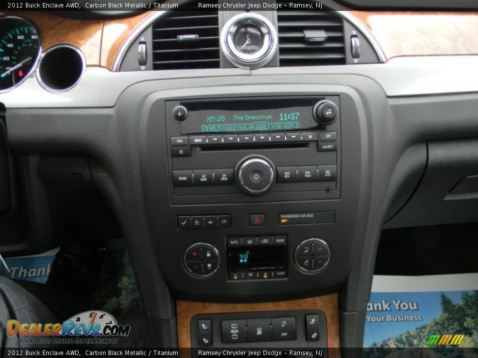 2012 Buick Enclave AWD Carbon Black Metallic / Titanium Photo #18