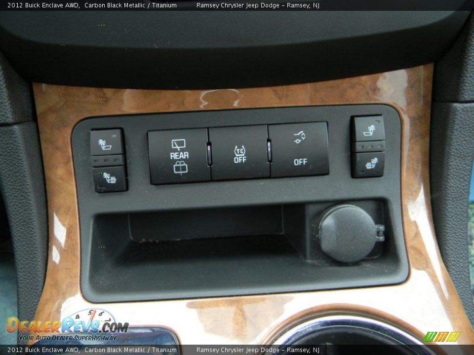 2012 Buick Enclave AWD Carbon Black Metallic / Titanium Photo #19