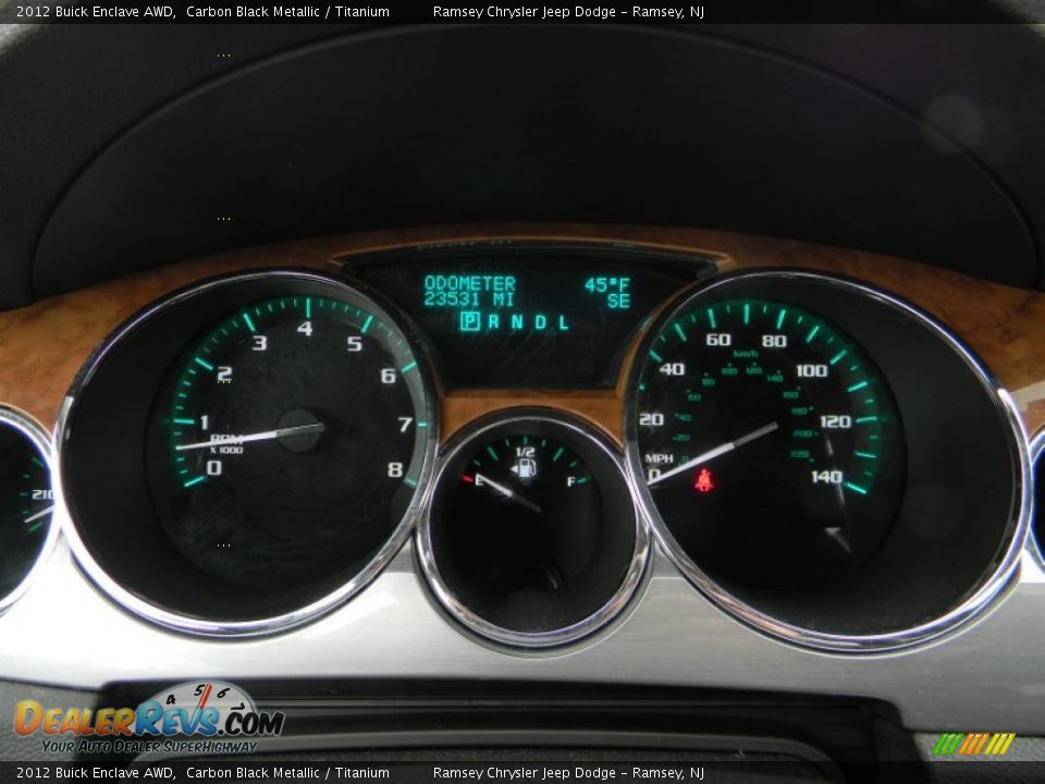2012 Buick Enclave AWD Carbon Black Metallic / Titanium Photo #20