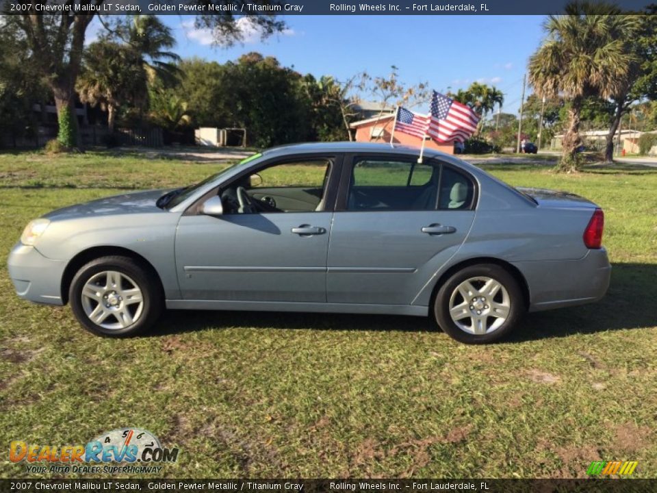 Golden Pewter Metallic 2007 Chevrolet Malibu LT Sedan Photo #2