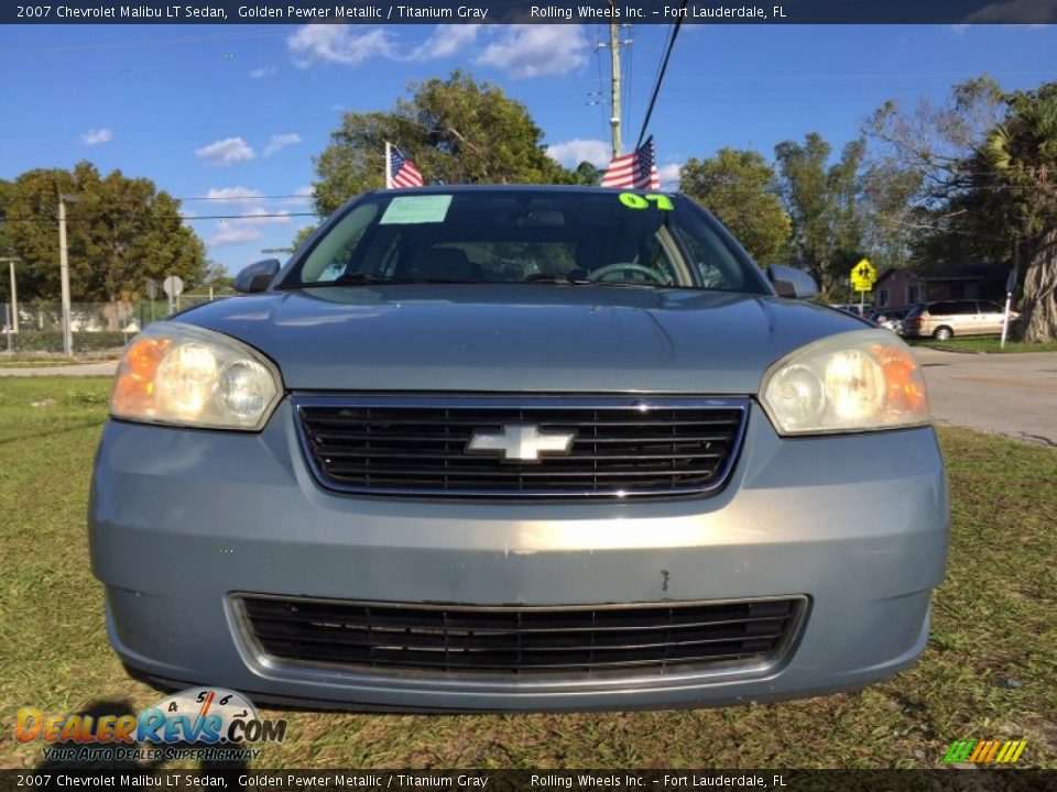 2007 Chevrolet Malibu LT Sedan Golden Pewter Metallic / Titanium Gray Photo #4