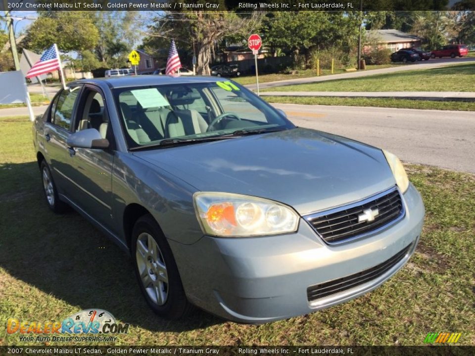 2007 Chevrolet Malibu LT Sedan Golden Pewter Metallic / Titanium Gray Photo #5