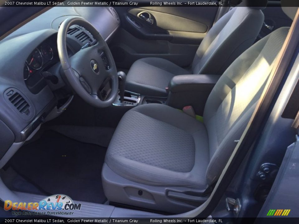2007 Chevrolet Malibu LT Sedan Golden Pewter Metallic / Titanium Gray Photo #8