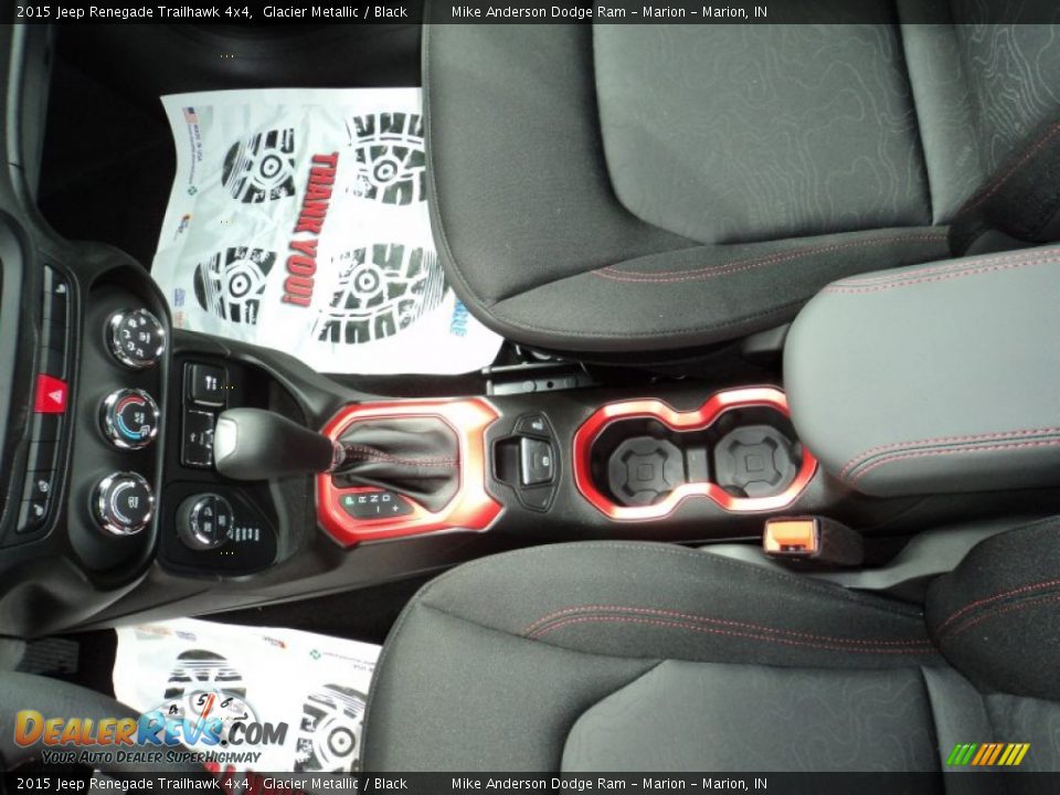 2015 Jeep Renegade Trailhawk 4x4 Glacier Metallic / Black Photo #14