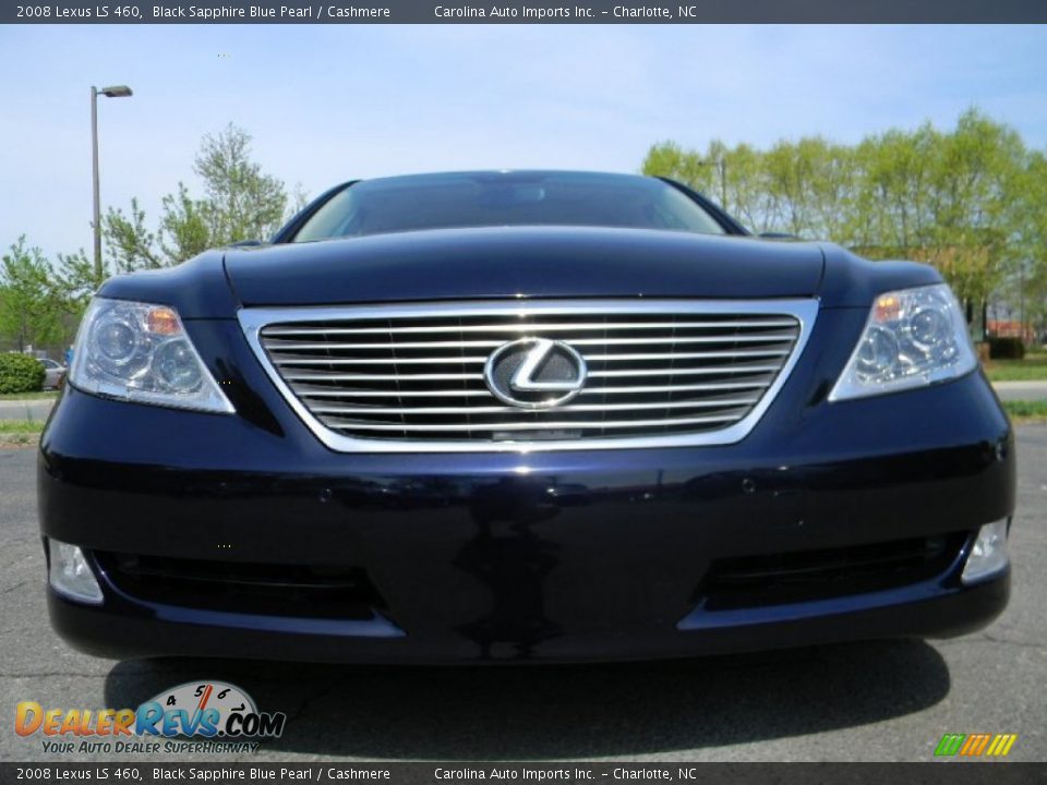 2008 Lexus LS 460 Black Sapphire Blue Pearl / Cashmere Photo #4