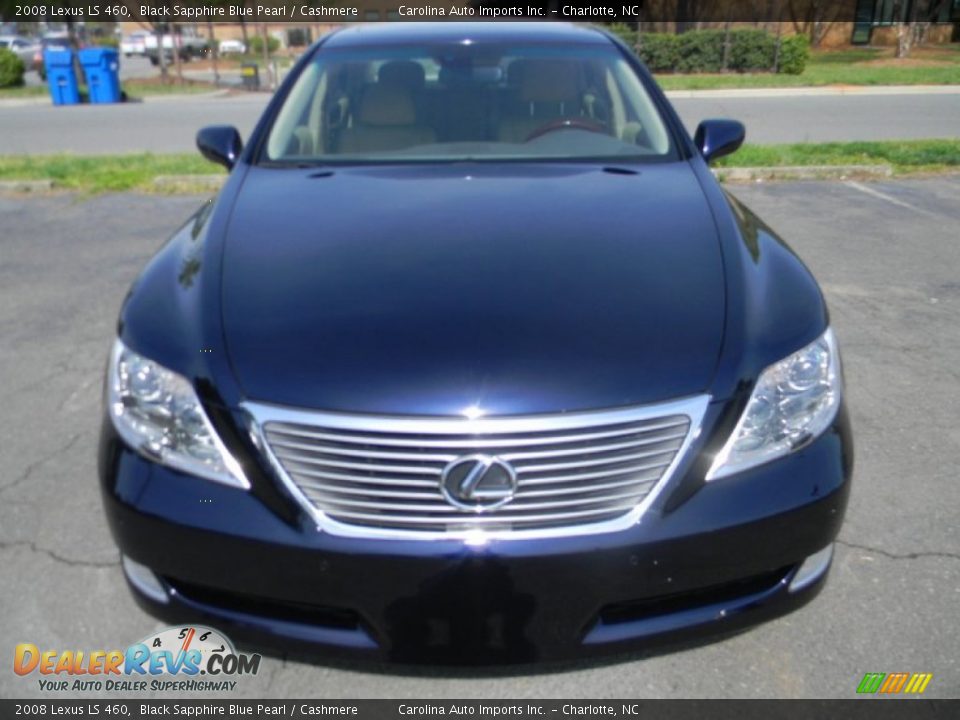 2008 Lexus LS 460 Black Sapphire Blue Pearl / Cashmere Photo #5