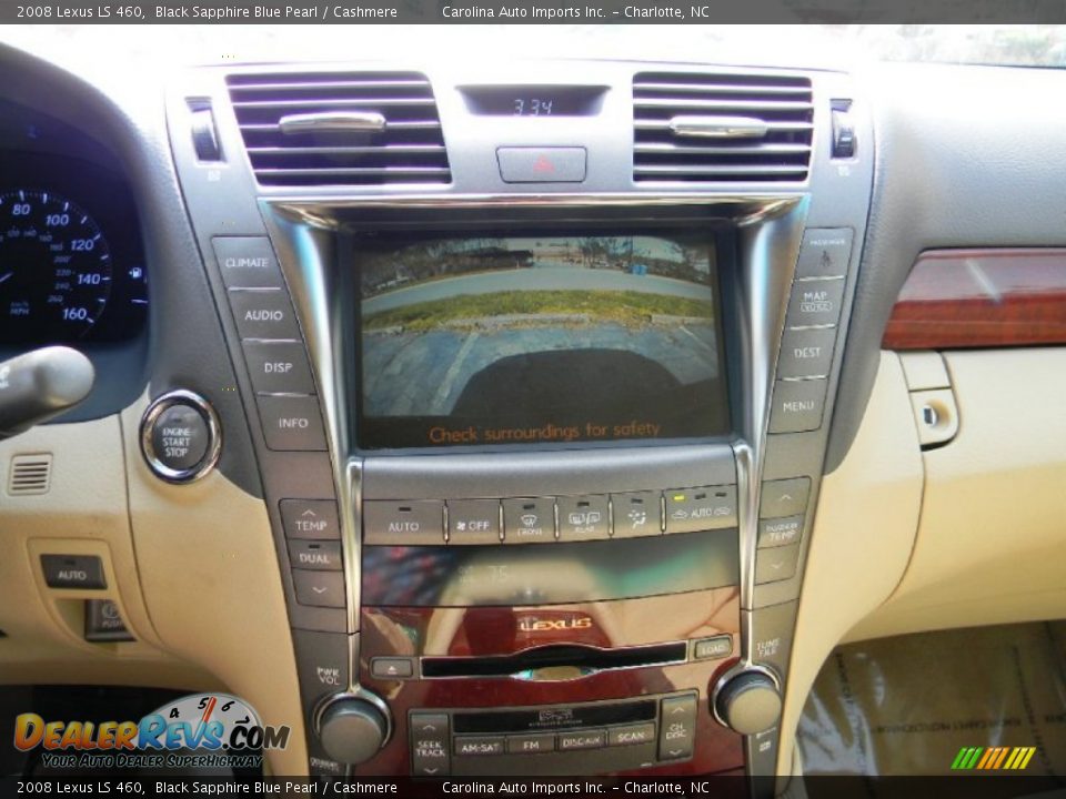 2008 Lexus LS 460 Black Sapphire Blue Pearl / Cashmere Photo #16