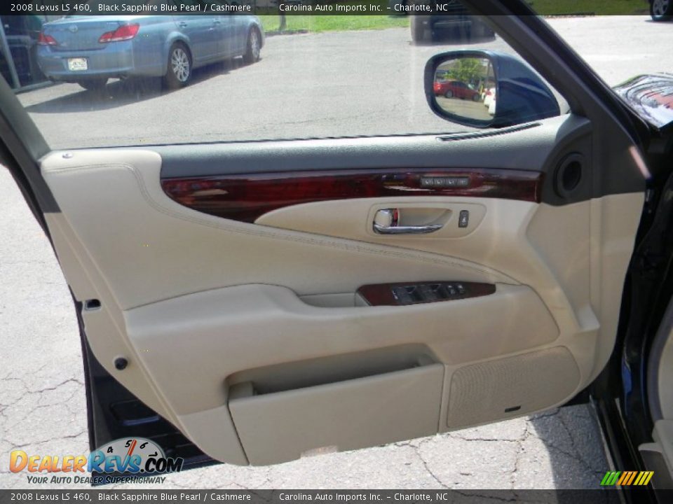 2008 Lexus LS 460 Black Sapphire Blue Pearl / Cashmere Photo #18