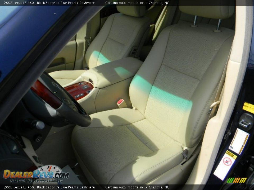 2008 Lexus LS 460 Black Sapphire Blue Pearl / Cashmere Photo #19