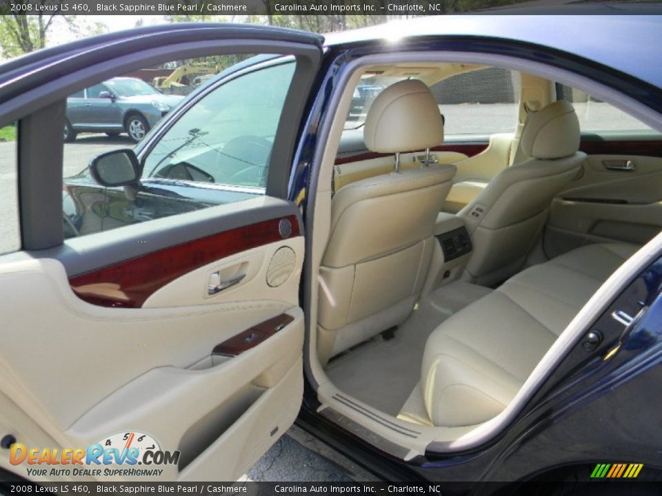 2008 Lexus LS 460 Black Sapphire Blue Pearl / Cashmere Photo #20