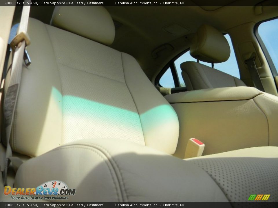 2008 Lexus LS 460 Black Sapphire Blue Pearl / Cashmere Photo #23