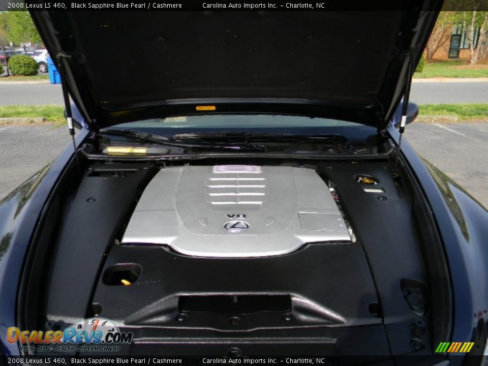 2008 Lexus LS 460 Black Sapphire Blue Pearl / Cashmere Photo #25