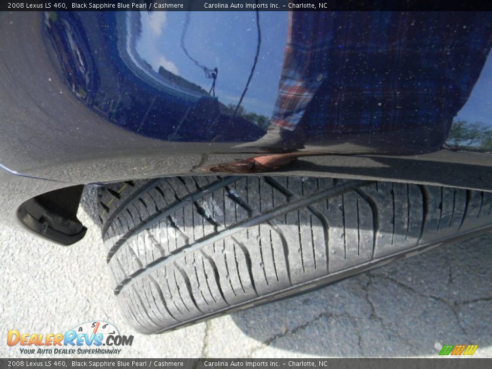 2008 Lexus LS 460 Black Sapphire Blue Pearl / Cashmere Photo #27