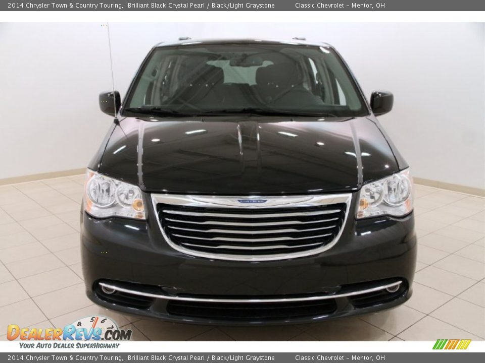 2014 Chrysler Town & Country Touring Brilliant Black Crystal Pearl / Black/Light Graystone Photo #2