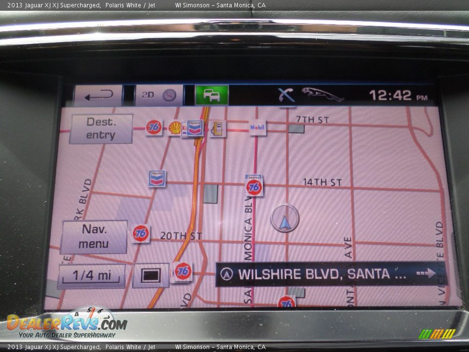 Navigation of 2013 Jaguar XJ XJ Supercharged Photo #15