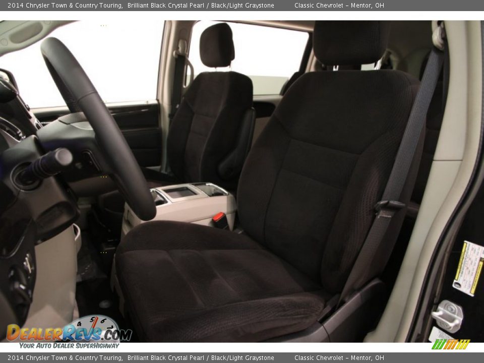 2014 Chrysler Town & Country Touring Brilliant Black Crystal Pearl / Black/Light Graystone Photo #4