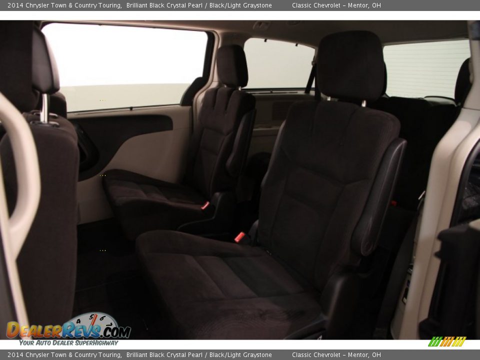 2014 Chrysler Town & Country Touring Brilliant Black Crystal Pearl / Black/Light Graystone Photo #9