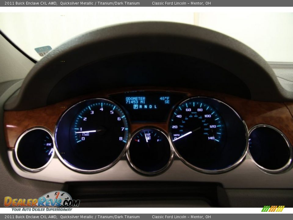 2011 Buick Enclave CXL AWD Quicksilver Metallic / Titanium/Dark Titanium Photo #6