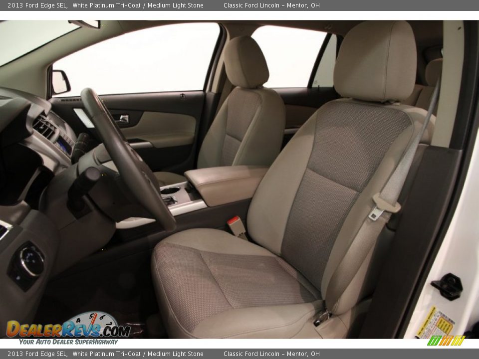 2013 Ford Edge SEL White Platinum Tri-Coat / Medium Light Stone Photo #5
