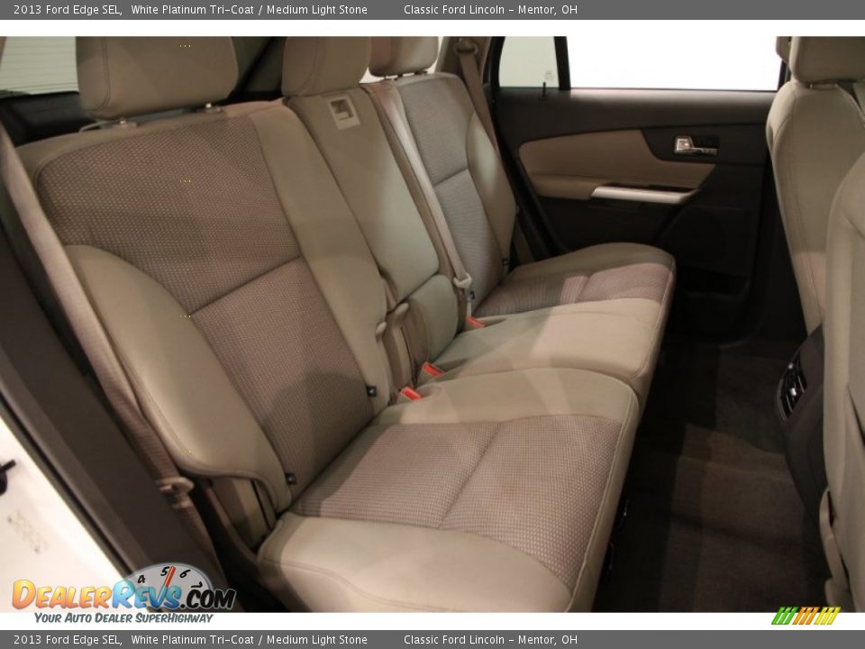 2013 Ford Edge SEL White Platinum Tri-Coat / Medium Light Stone Photo #12