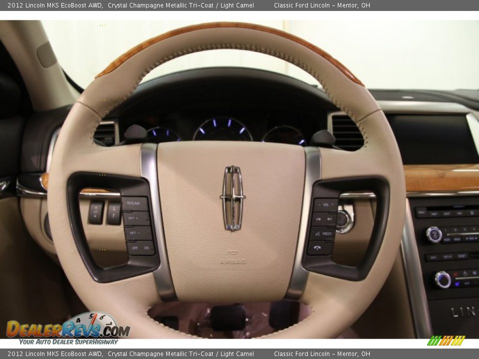 2012 Lincoln MKS EcoBoost AWD Steering Wheel Photo #5