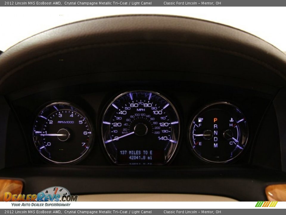 2012 Lincoln MKS EcoBoost AWD Gauges Photo #6