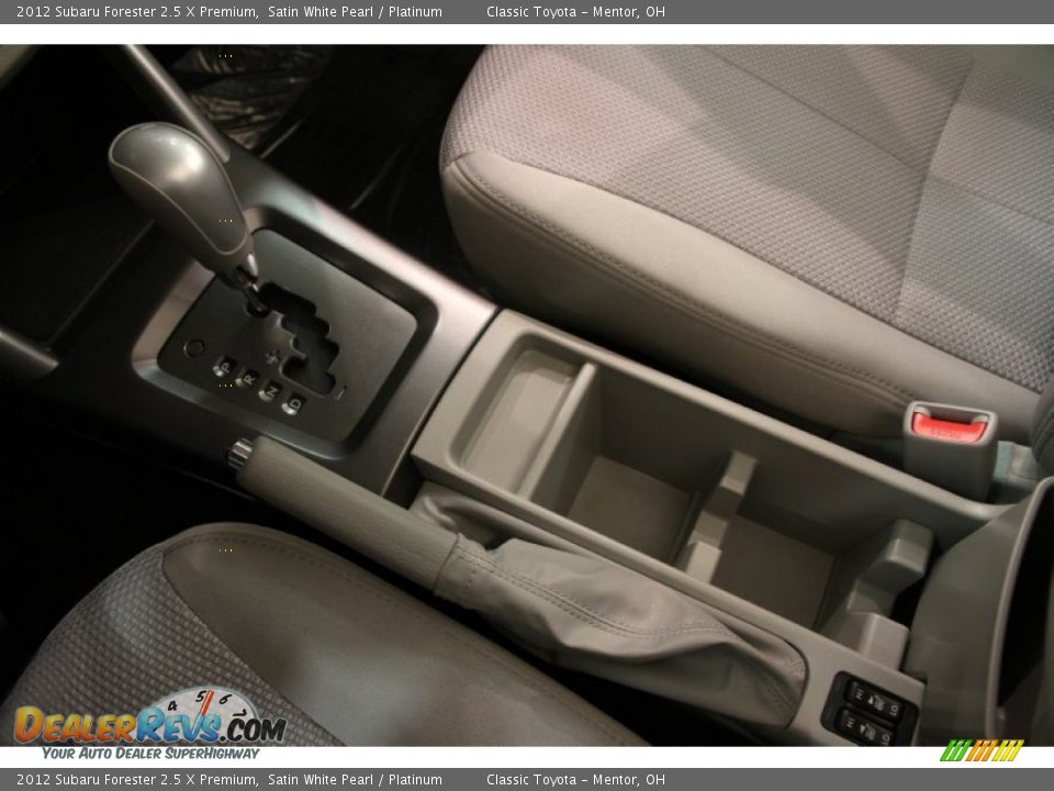 2012 Subaru Forester 2.5 X Premium Satin White Pearl / Platinum Photo #10
