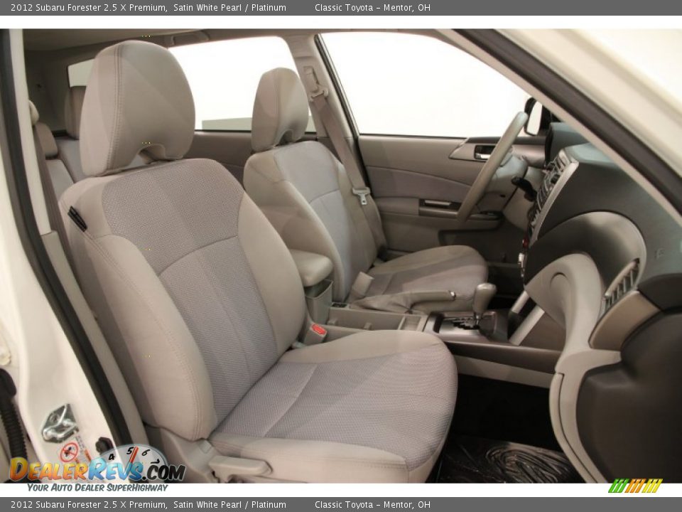 2012 Subaru Forester 2.5 X Premium Satin White Pearl / Platinum Photo #11