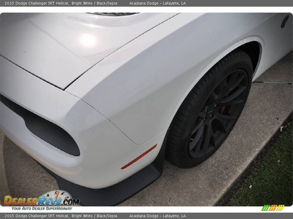 2015 Dodge Challenger SRT Hellcat Bright White / Black/Sepia Photo #9