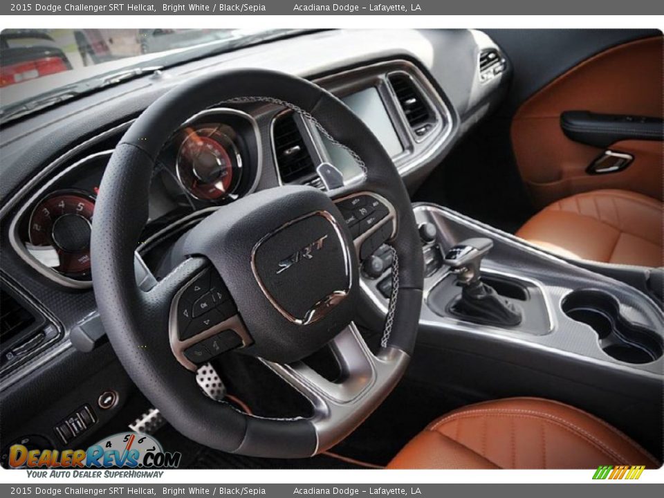 2015 Dodge Challenger SRT Hellcat Steering Wheel Photo #15