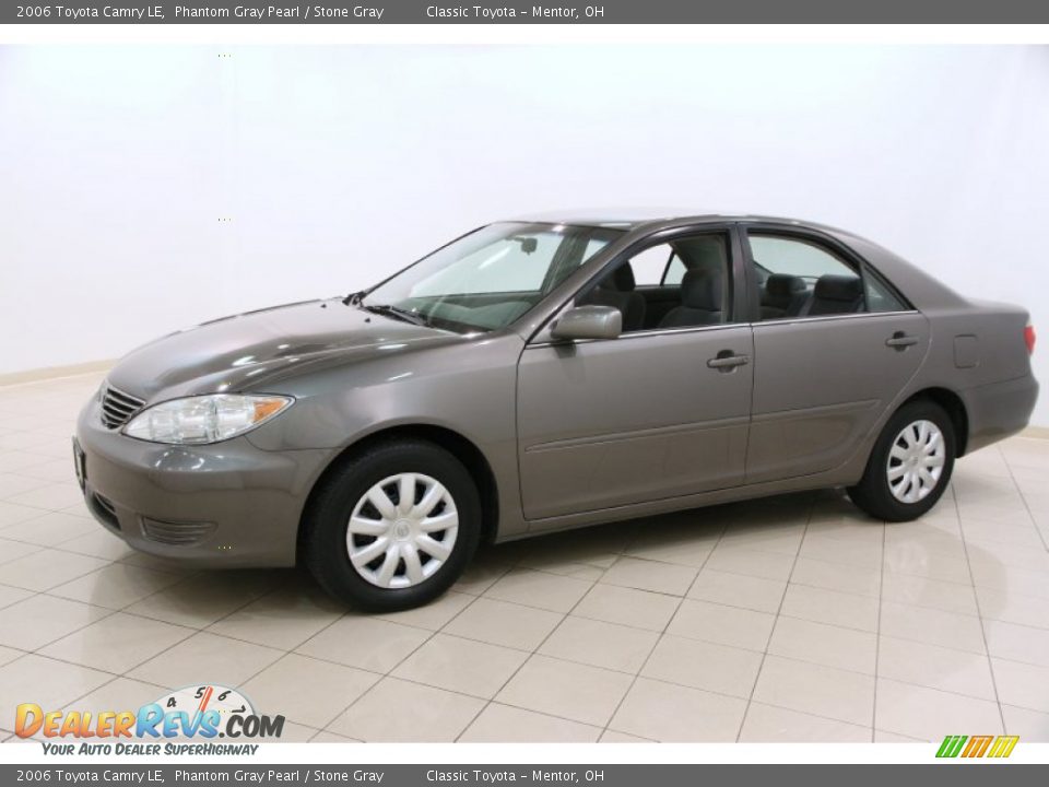 2006 Toyota Camry LE Phantom Gray Pearl / Stone Gray Photo #3