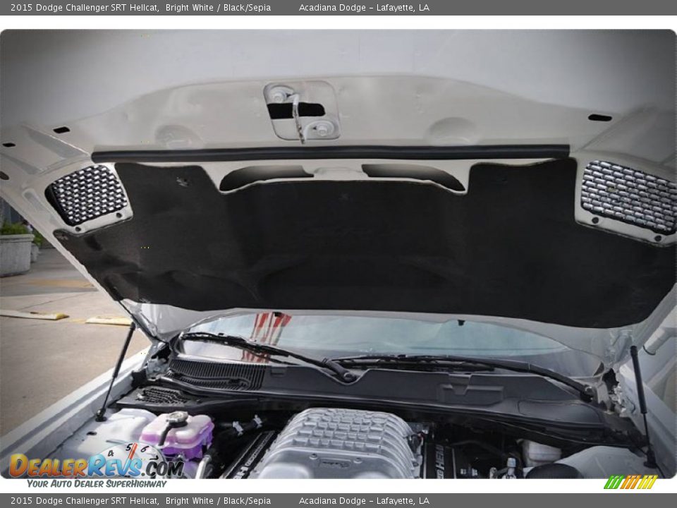2015 Dodge Challenger SRT Hellcat Bright White / Black/Sepia Photo #34