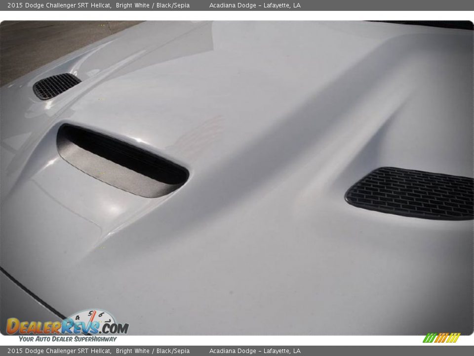 2015 Dodge Challenger SRT Hellcat Bright White / Black/Sepia Photo #35