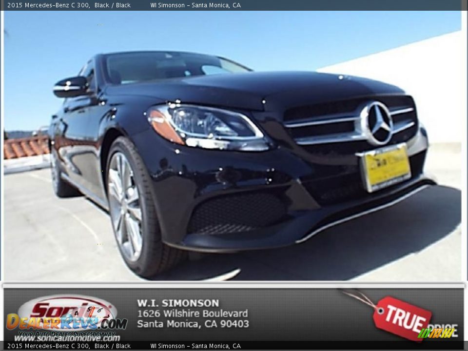 2015 Mercedes-Benz C 300 Black / Black Photo #1
