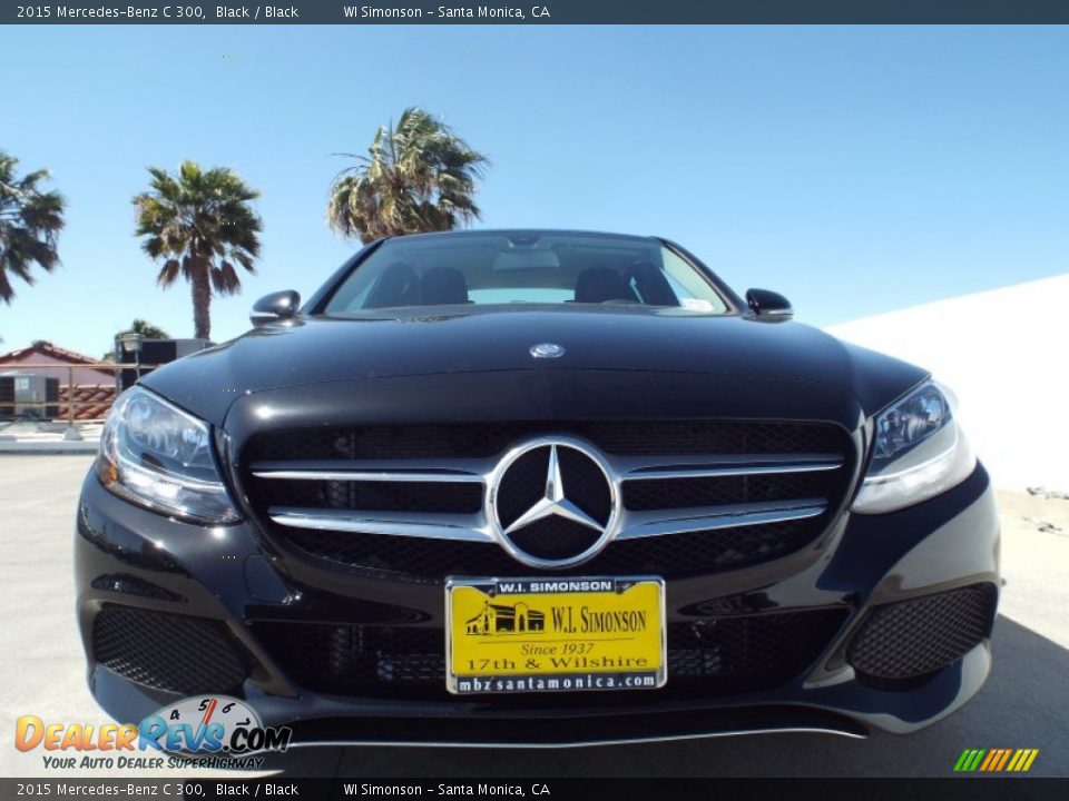 2015 Mercedes-Benz C 300 Black / Black Photo #2