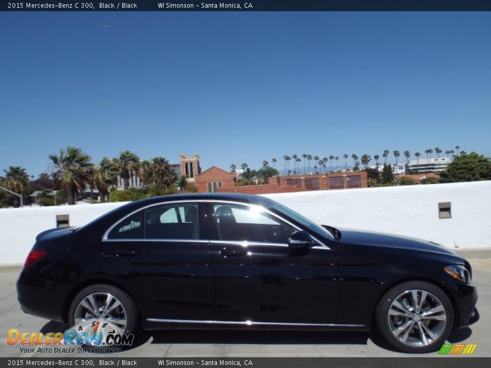 2015 Mercedes-Benz C 300 Black / Black Photo #3