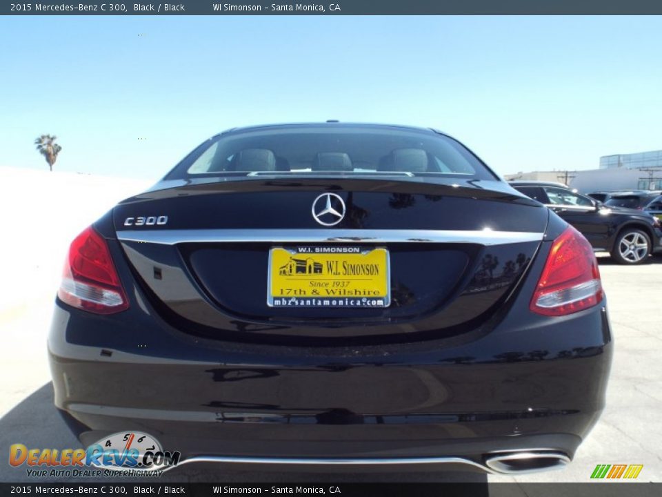 2015 Mercedes-Benz C 300 Black / Black Photo #5