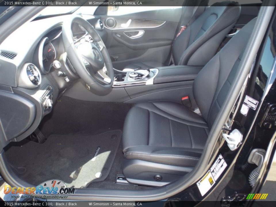 2015 Mercedes-Benz C 300 Black / Black Photo #7