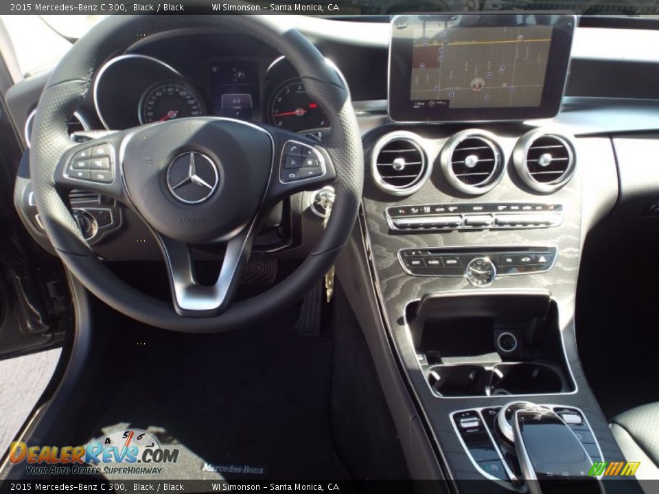 2015 Mercedes-Benz C 300 Black / Black Photo #9