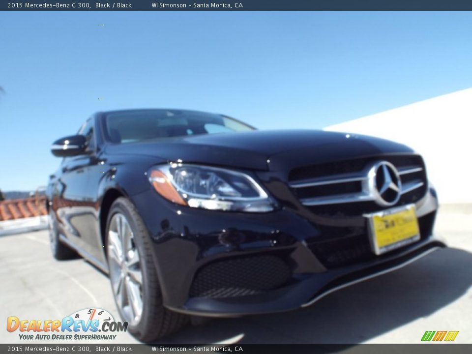 2015 Mercedes-Benz C 300 Black / Black Photo #11