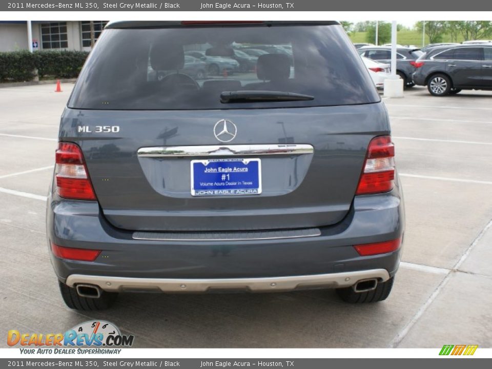 2011 Mercedes-Benz ML 350 Steel Grey Metallic / Black Photo #7