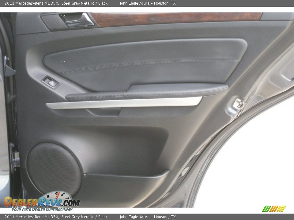 2011 Mercedes-Benz ML 350 Steel Grey Metallic / Black Photo #21
