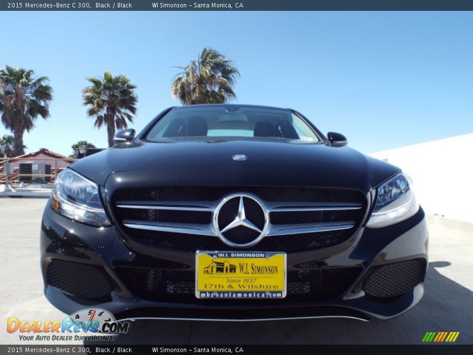 2015 Mercedes-Benz C 300 Black / Black Photo #2