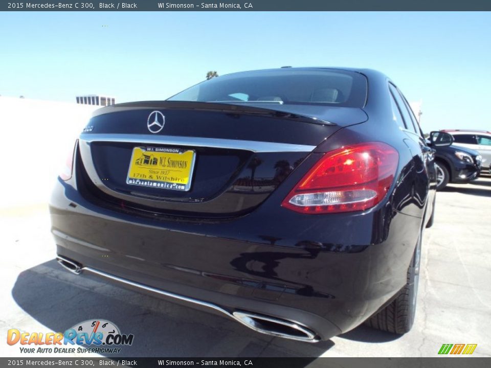 2015 Mercedes-Benz C 300 Black / Black Photo #4