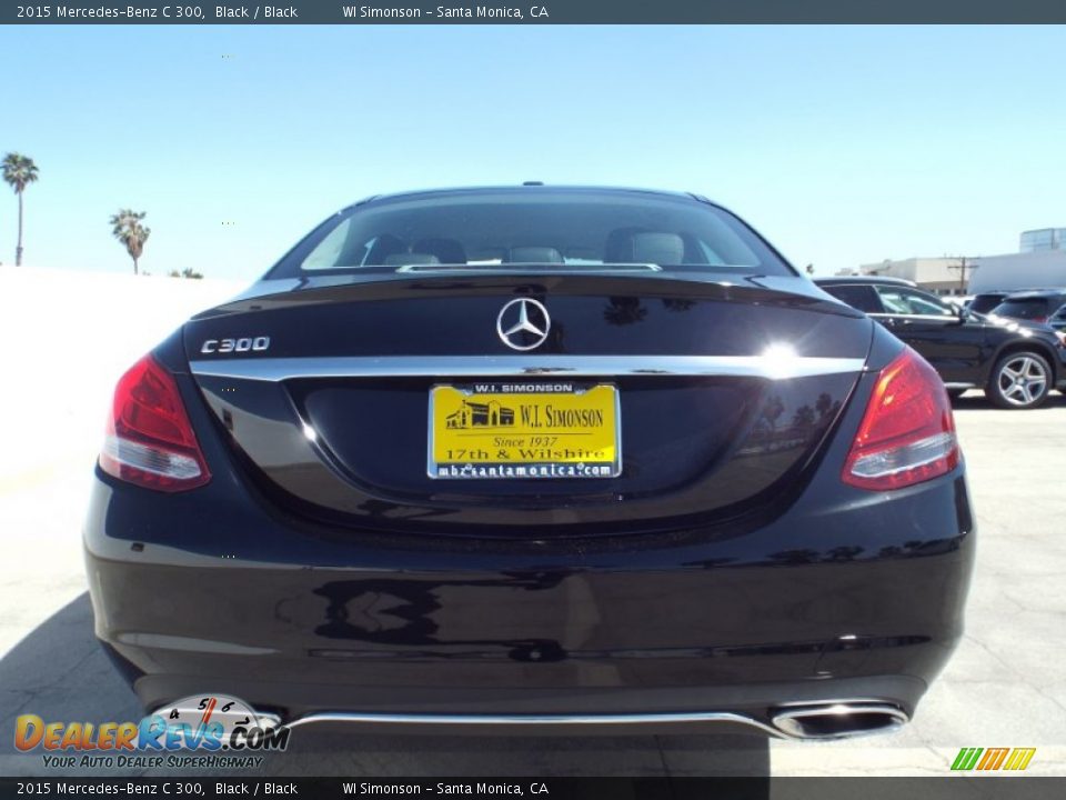 2015 Mercedes-Benz C 300 Black / Black Photo #5