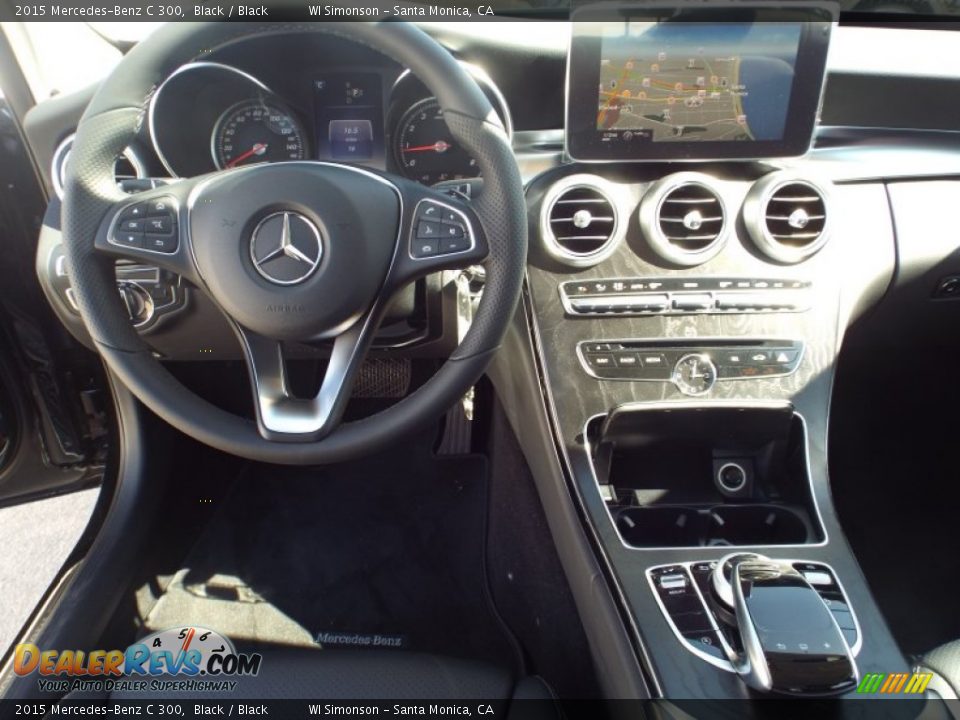2015 Mercedes-Benz C 300 Black / Black Photo #9