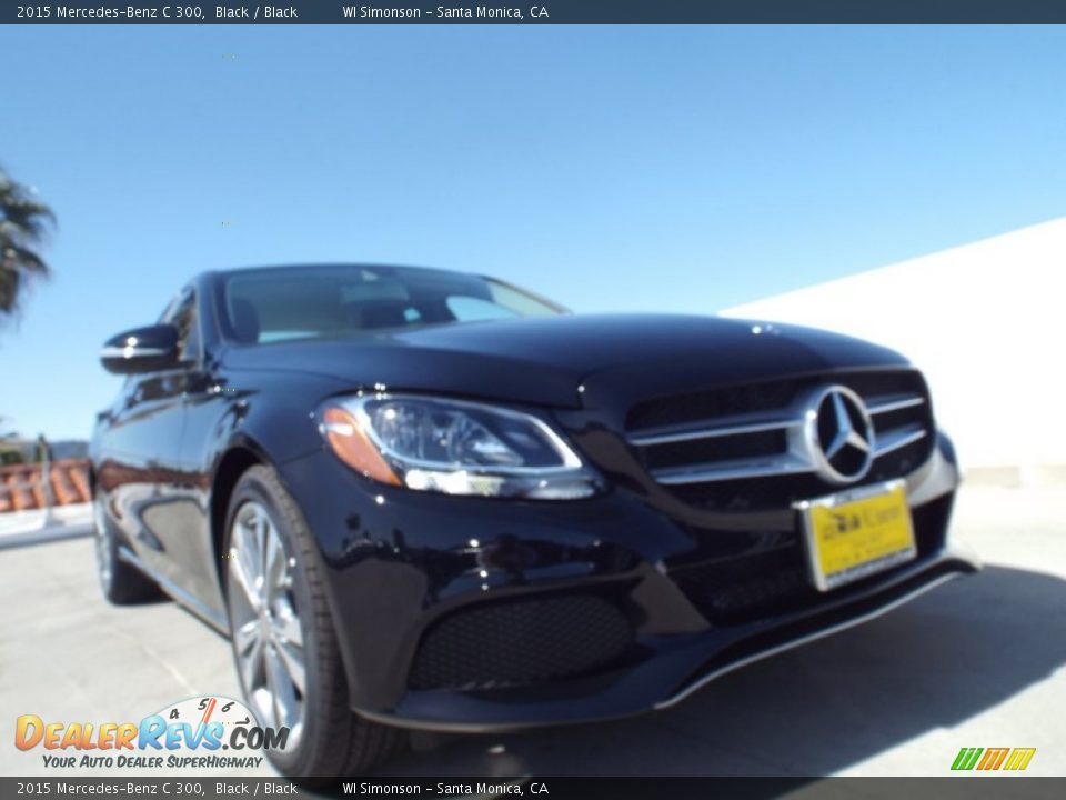 2015 Mercedes-Benz C 300 Black / Black Photo #11