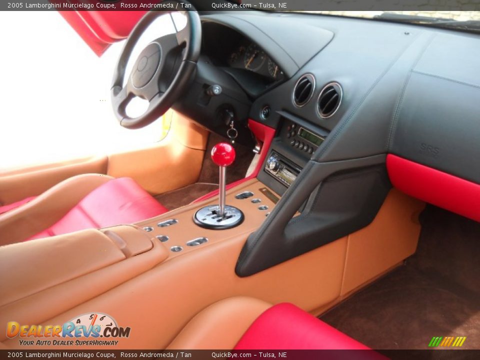 2005 Lamborghini Murcielago Coupe Rosso Andromeda / Tan Photo #8